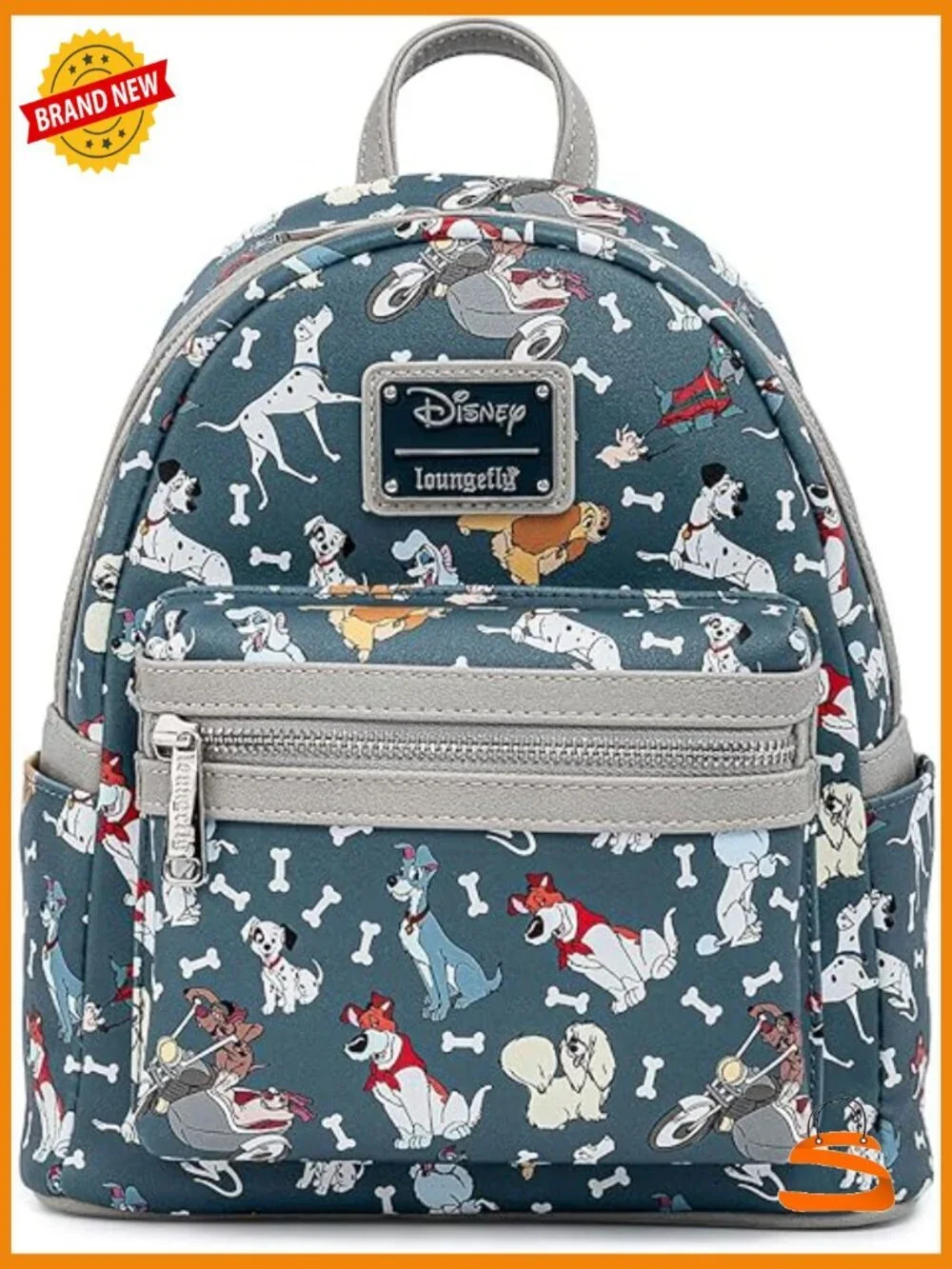 Disney Dogs All Over Print Mini Backpack Faux Leather